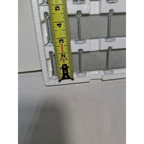 Vtg Department 56 Christmas MIni Snow Village Chain Link Fence, Set of 4, 5234-3 - Picture 4 of 4